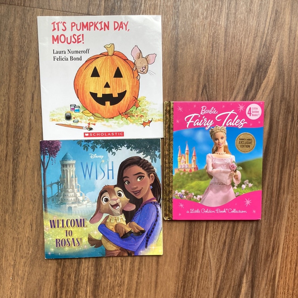Children's Book Set with Disney and Barbie
